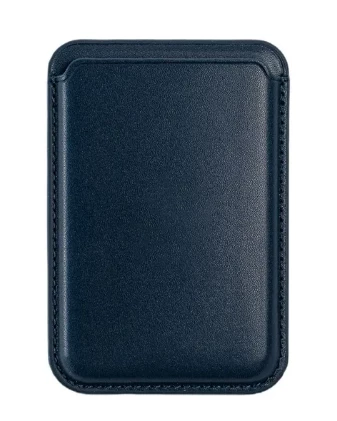 Картхолдер Leather Wallet (Темно-синий)
